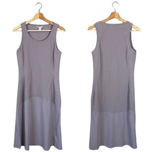 NWOT Athleta Pacifica Sleeveless Ribbed Midi Dress Women Small Periwinkle Active